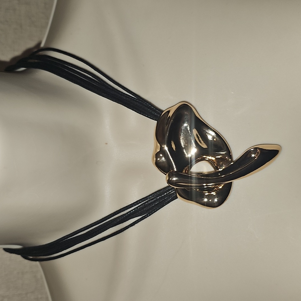 Cato Black and Gold Statement Necklace New